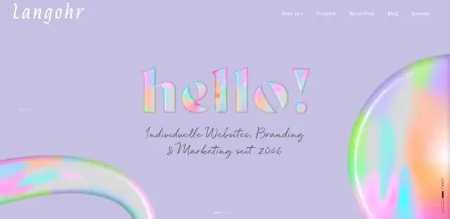 Agentur Langohr Webseite